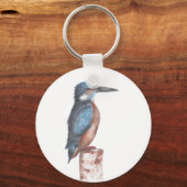 Porte-clés Porte - clé d'aquarelle Kingfisher (Recto)