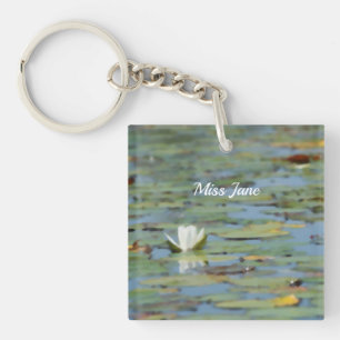 Porte-clés Porte - clé d'aquarelle nénuphar Lake Flower