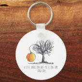 Porte-clés Porte - clé d'arbre de pêche géant dessiné à la ma (Verso)