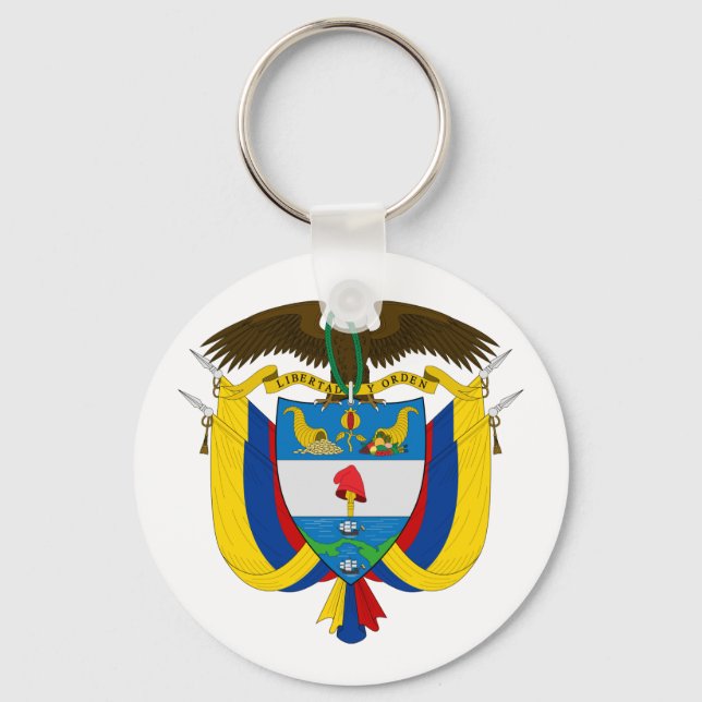 Porte-clés Porte - clé d'armoiries de Colombie (Front)