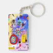 Porte-clés Porte - clé d'art Abstrait inspiré de Kandinsky (Dos)