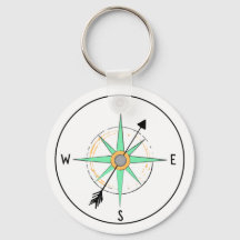 Porte - clé d'art Compass