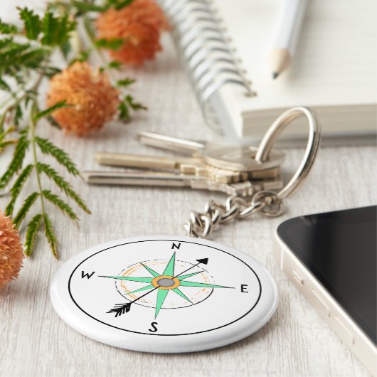 Porte-clés Porte - clé d'art Compass (Côté)