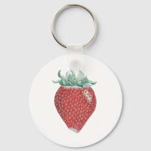 Porte-clés Porte - clé d'art de fraise