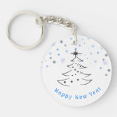 Porte-clés Porte - clé d'art des arbres de Noël (Devant)