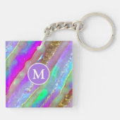 Porte-clés Porte - clé d'art en verre Abstrait (Dos)