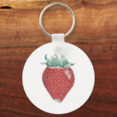 Porte-clés Porte - clé d'art fraise (Recto)