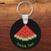 Porte-clés Porte - clé d'art Pixel de pastèque (Recto)