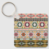 Porte-clés Porte - clé d'art tribal Motif Aztèque (Recto)