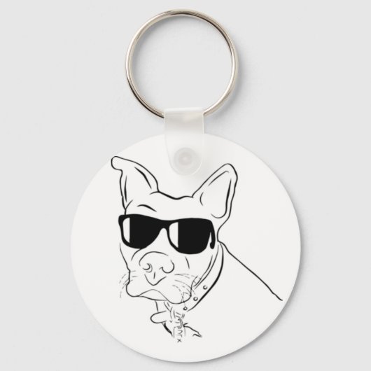 Porte-clés Porte - clé d'attitude Pitbull (Recto)