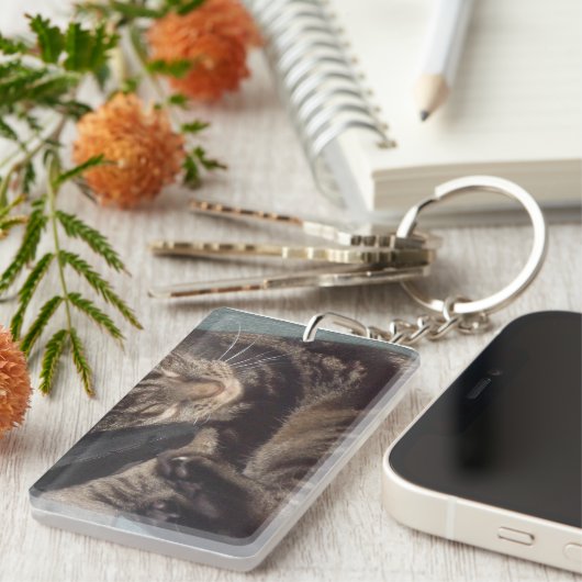 Porte-clés Porte - clé Dave Rectangle (double face) (Devant droit)