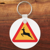Porte-clés Porte - clé d'avertissement de cerfs (Recto)