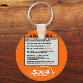 Porte-clés Porte - clé d'avertissement de hachage (Recto)