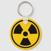Porte-clés Porte - clé d'avertissement de radioactivité (Recto)