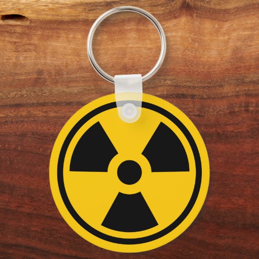 Porte-clés Porte - clé d'avertissement de radioactivité (Recto)