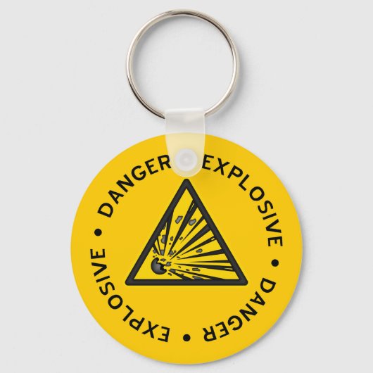Porte-clés Porte - clé d'avertissement explosif (Recto)