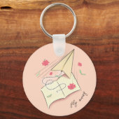 Porte-clés Porte - clé d'avion papier | Éloigner (Recto)