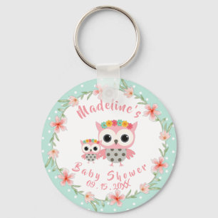 Porte-clés Porte - clé de Baby shower Boho Owl