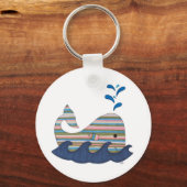 Porte-clés Porte - clé de baleines rayées (Recto)