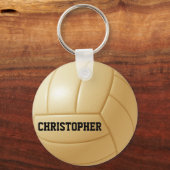 Porte-clés Porte - clé de balle de volley-ball personnalisé (Recto)