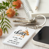 Porte-clés Porte - clé de Ballerina avec citation de danse (Devant droit)