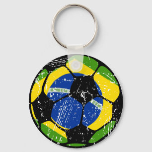 Porte-clés Porte - clé de ballon de football du Brésil
