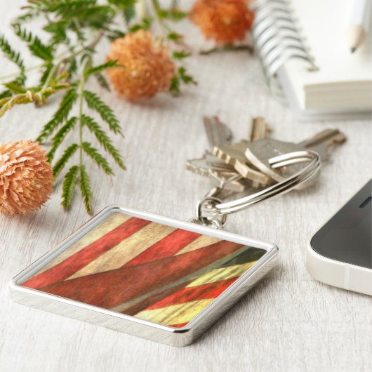 Porte-clés Porte - clé de base du drapeau américain (Côté)