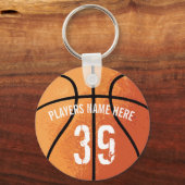 Porte-clés Porte - clé de basket-ball (personnalisable) (Recto)
