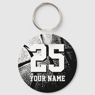 Porte-clés Porte - clé de basket-ball personnalisé   nom et