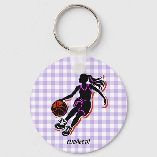 Porte-clés Porte - clé de basket-ball personnalisée (Recto)