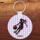 Porte-clés Porte - clé de basket-ball personnalisée (Recto)
