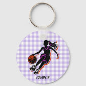Porte-clés Porte - clé de basket-ball personnalisée (Verso)