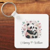 Porte-clés Porte - clé de bébé Panda Love personnalisé (Recto)