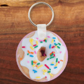 Porte-clés Porte - clé de beignet blanc (Recto)