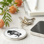 Porte-clés Porte - clé de Big Bison Buffalo Thunder_Cove (Côté)