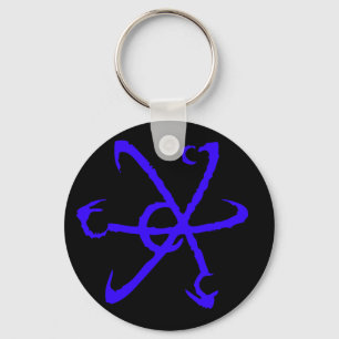 Porte-clés Porte - clé de bleu de symbole d'industries de