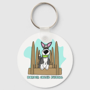 Porte-clés Porte - clé de border collie Flyball