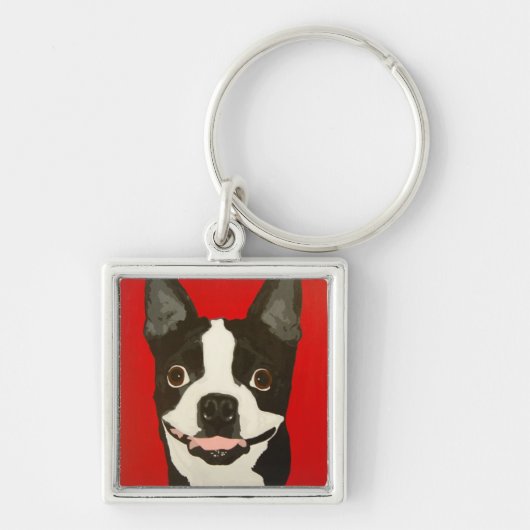 Porte-clés Porte - clé de Boston Terrier (Devant)