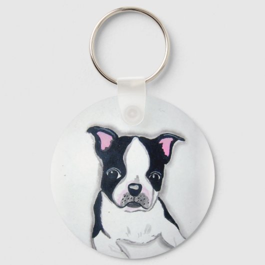 Porte-clés Porte - clé de Boston Terrier (Recto)