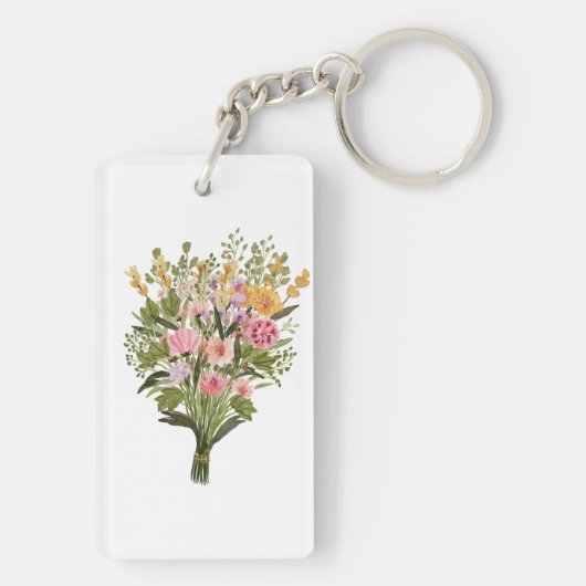 Porte-clés Porte - clé de bouquet de fleurs (Dos)