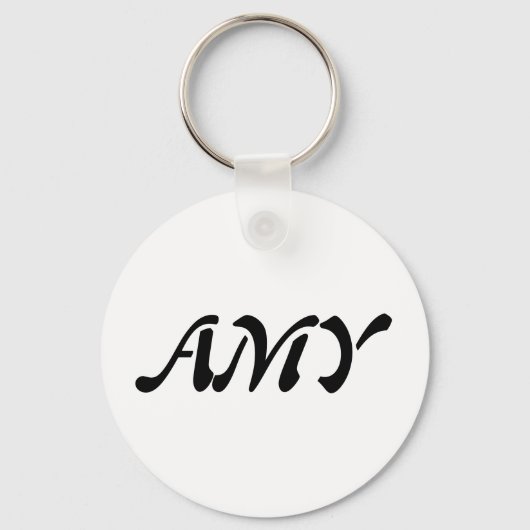 Porte-clés PORTE - CLÉ de bouton de base AMY (Recto)