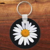Porte-clés Porte - clé de bouton de base noir Daisy (Recto)