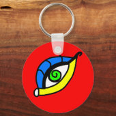 Porte-clés porte - clé de boutons de style oeil (Recto)