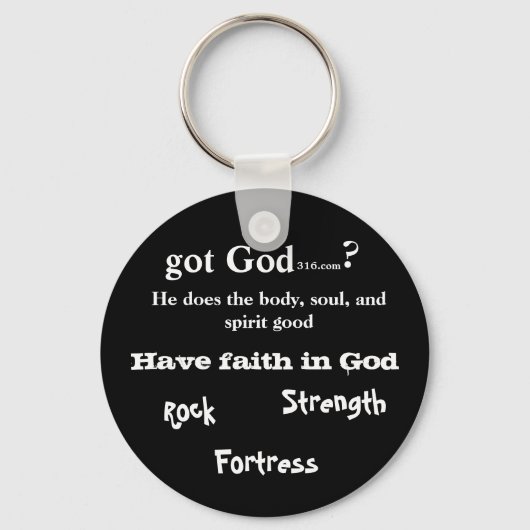 Porte-clés porte - clé de boutons gotGod316.com (Recto)