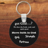 Porte-clés porte - clé de boutons gotGod316.com (Recto)