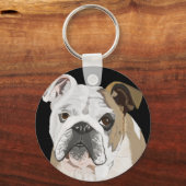 Porte-clés Porte - clé de Bulldog anglais (Verso)