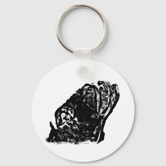 Porte-clés Porte - clé de bulldog anglais (Recto)
