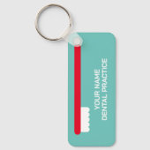 Porte-clés Porte - clé de bureau dentiste avec logo de brosse (Recto)