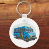 Porte-clés Porte - clé de bus bleu (Recto)
