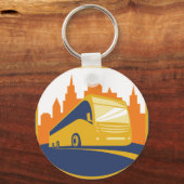 Porte-clés Porte - clé de bus touristique (Recto)